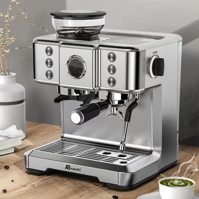 Anbo pantalla táctil Italia ULKA bomba máquina de café expreso multifunción con molinilla