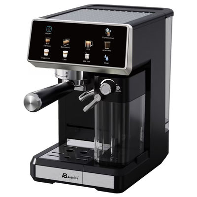 Anbo Control de pantalla táctil grande Cappuccino Espresso máquina de café multifuncional con molinilla
