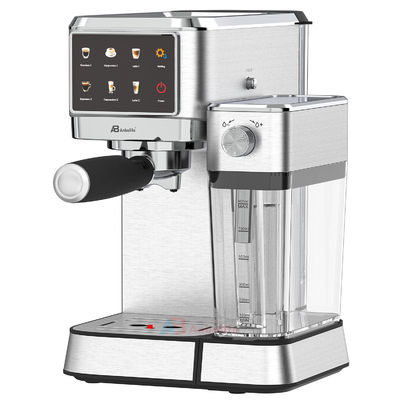 Anbo Control de pantalla táctil grande Cappuccino Espresso máquina de café multifuncional con molinilla