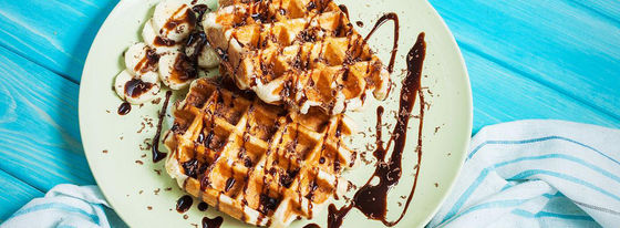 Anbolife Mini Máquina para Hacer Gofres con Revestimiento Antiadherente de Teflón