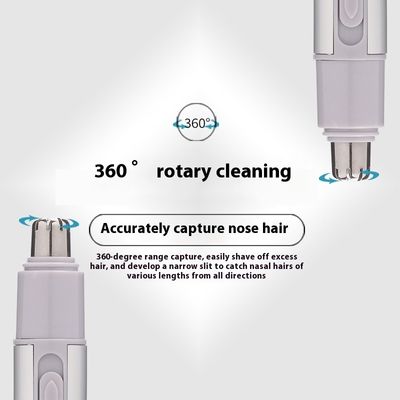 Recortador eléctrico de vello nasal ANBOLIFE con fuente de alimentación USB y 1 año de garantía para hombres - Afeitadora de vello nasal de plástico