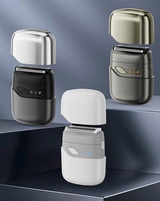 Mini aparato de afeitar eléctrico portátil con IPX7 impermeable y batería de 350 mAh para 60 minutos de tiempo de trabajo