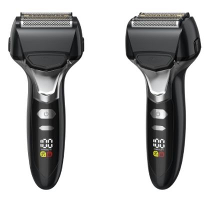 Afeitadora para hombre de cinco cuchillas con batería de 1000 mAh y 90 minutos de funcionamiento, resistente al agua IPX6, afeitadora eléctrica recargable por USB