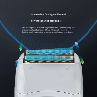 Aparato de afeitar eléctrico recargable con batería de 1200 mAh y pantalla digital para el aseo masculino