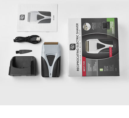 Aparato de afeitar eléctrico recargable con batería de 1200 mAh y pantalla digital para el aseo masculino