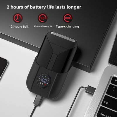 Afeitadora eléctrica de doble cuchilla de 5V con carcasa de plástico para afeitado corporal masculino