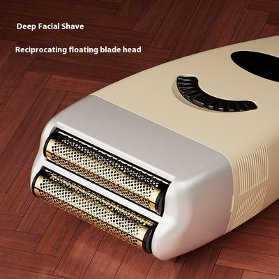 Aparato de afeitar eléctrico recargable con batería de 1200 mAh, piezas de repuesto libres y carcasa de plástico para afeitar la cara de los hombres