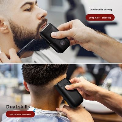 Afeitadora eléctrica de doble cuchilla de 5V con carcasa de plástico para afeitado corporal masculino