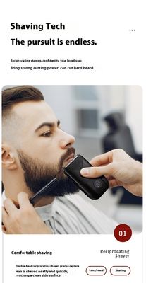 Afeitadora eléctrica de doble cuchilla de 5V con carcasa de plástico para afeitado corporal masculino