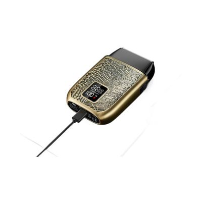 Afeitadora eléctrica profesional para hombre con batería de 500 mAh, cuchillas de acero inoxidable y lavado completo del cuerpo