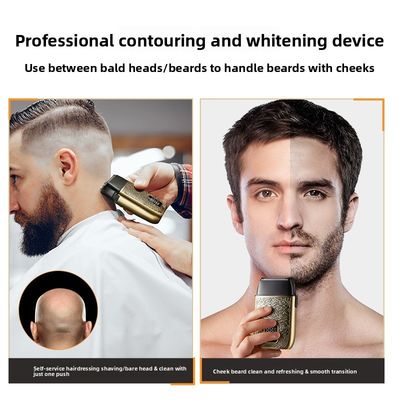 Afeitadora eléctrica profesional para hombre con batería de 500 mAh, cuchillas de acero inoxidable y lavado completo del cuerpo