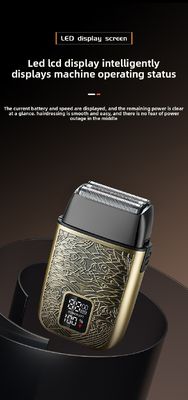 Afeitadora eléctrica profesional para hombre con batería de 500 mAh, cuchillas de acero inoxidable y lavado completo del cuerpo