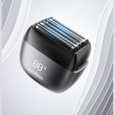 ANBOLIFE 6 Cuchilla de afeitar eléctrica con succión magnética y batería de litio 900mAh - IPX7 Aparato de afeitar de papel impermeable para hombres