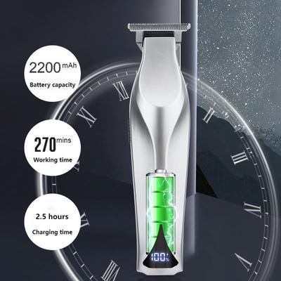 Cortador de pelo profesional con batería de litio de 2200mAh pantalla LED y embalaje de caja de regalo