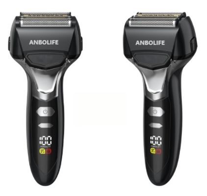 Aparato de afeitar eléctrico para hombres con cuchilla flotante con batería de 1000 mAh y diseño transparente para afeitarse suavemente