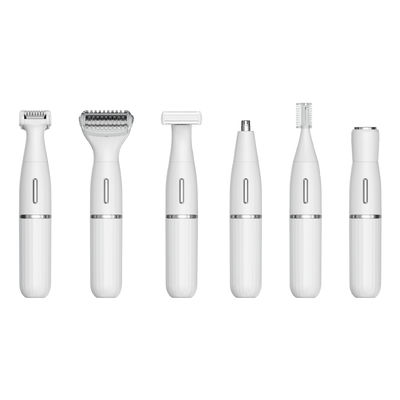 Afeitadora eléctrica multifuncional 6 en 1 y recortador de vello nasal con 1 año de garantía y alimentación USB recargable