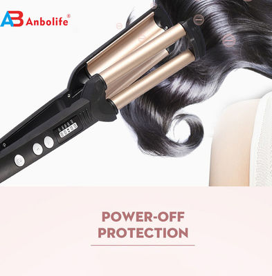 Curling profesional para el cabello con 5 niveles de temperatura de 120 a 200 ° C y una potencia de 52 W para todos los tipos de cabello