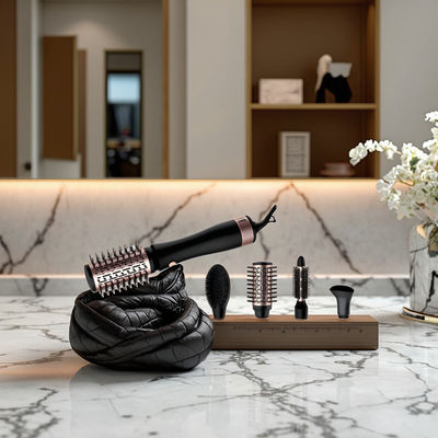 Cepillo secador de pelo con potencia de 1200W con 3 niveles de temperatura y voltaje de 220~240V para un peinado fácil