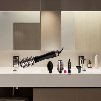 Cepillo secador de pelo con potencia de 1200W con 3 niveles de temperatura y voltaje de 220~240V para un peinado fácil