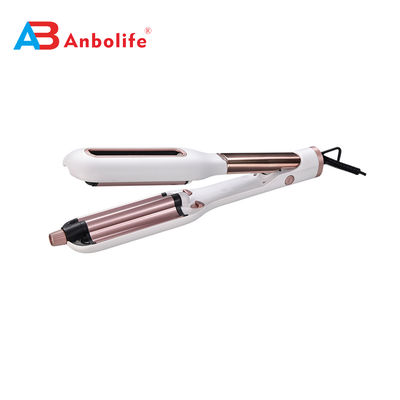 Ferro de rizado de tamaño ajustable con calefacción rápida y 1 año de garantía para peinado profesional