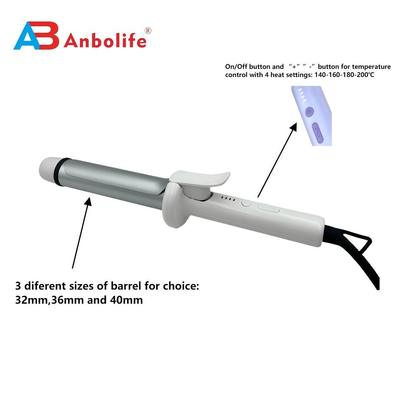 Rizador de pelo con terapia de doble ion con pantalla LED y 4 niveles de temperatura para todo tipo de cabello