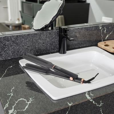 Limpiador de cabello de placa flotante extra larga con 10 ajustes de calor y placas de cerámica de 13,7 * 110 mm