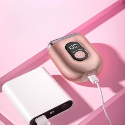 Afeitadora eléctrica para mujer con pantalla digital, recargable, 450 mAh, IPX6, resistente al agua, recortadora corporal para 90 minutos de funcionamiento