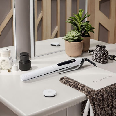 Plancha y Alisador de Cabello Profesional con 10 Niveles de Temperatura, Rango de 130-230°C y Placas de Teflón para un Cabello Liso y sin Encrespamiento