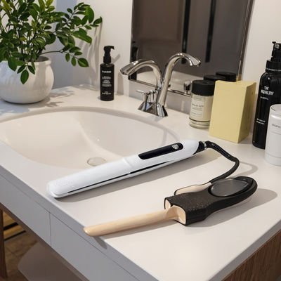 Plancha y Alisador de Cabello Profesional con 10 Niveles de Temperatura, Rango de 130-230°C y Placas de Teflón para un Cabello Liso y sin Encrespamiento