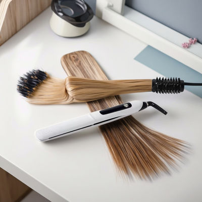 Plancha y Alisador de Cabello Profesional con 10 Niveles de Temperatura, Rango de 130-230°C y Placas de Teflón para un Cabello Liso y sin Encrespamiento