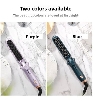 35W de potencia de doble uso alisador de cabello y hierro de rizado con placas de cerámica de turmalina
