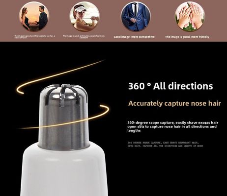 Recortador de vello nasal eléctrico portátil compacto ANBOLIFE con plástico duradero para uso doméstico