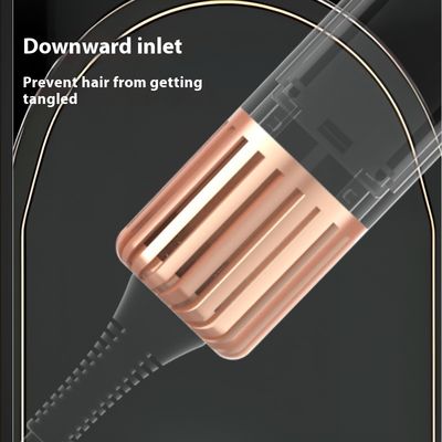 Secador de pelo doméstico de alta velocidad con peine de aire caliente y 3 configuraciones de velocidad para un peinado rápido