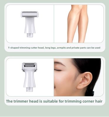 Juego de afeitadora y depiladora multifuncional 6 en 1 para mujer con batería de 1200 mAh, cuchilla de acero inoxidable y repuestos gratuitos