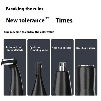 Afeitadora eléctrica recargable por USB con batería de 600 mAh y 90 minutos de autonomía, cuchillas de acero inoxidable, recortadora personal