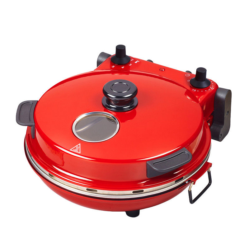 Venta caliente redonda multi-fución uso de la casa móvil de la sartén de pizza y exterior portátil máquina eléctrica de pizza