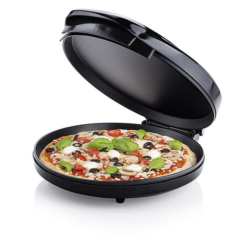 pequeño electrodoméstico de cocina eléctrico para el hogar 12 pulgadas horno de pizza no adhesivo calzone y máquina de pizza