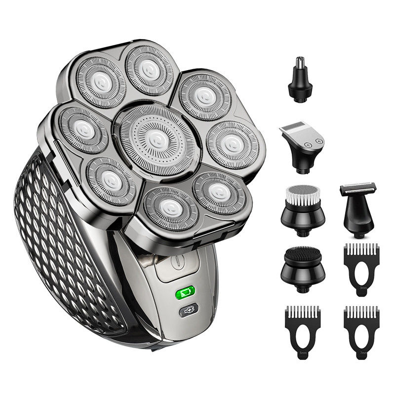 9D Hombres Productos de cuidado personal húmedos secos calvos Barbeadores eléctricos para hombres calvos