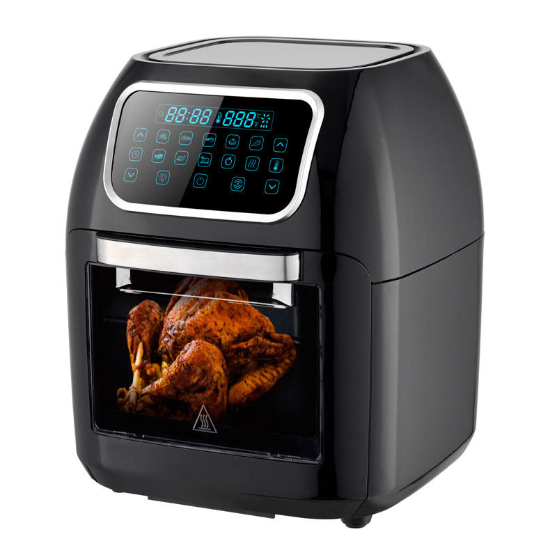 Horno de freidora de aire eléctrica digital de 12L con 8 ajustes de cocción Rotisserie deshidratador Cocina sin aceite tostadora multifunción