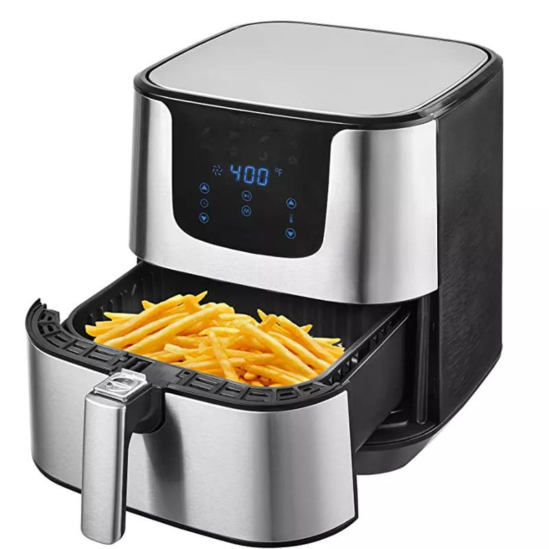 Fuego libre de acero inoxidable El horno de freid eléctrico 5.5L 7L XL Digital 8 Presets pantalla táctil
