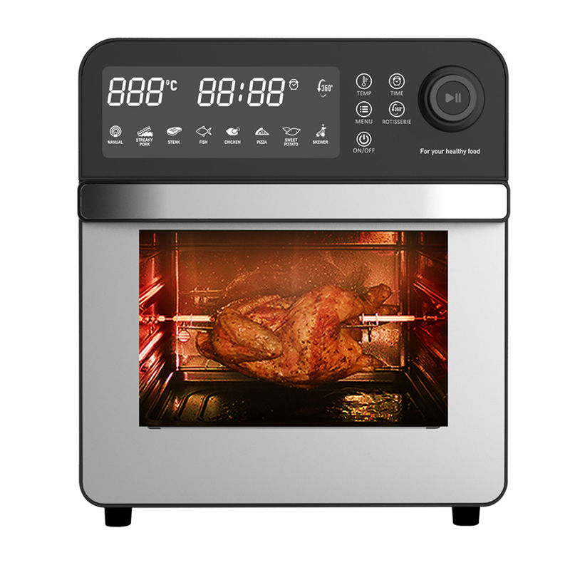 7L 12L 24L de acero inoxidable freidora de aire digital con función de vapor tostadora de aire horno sin aceite