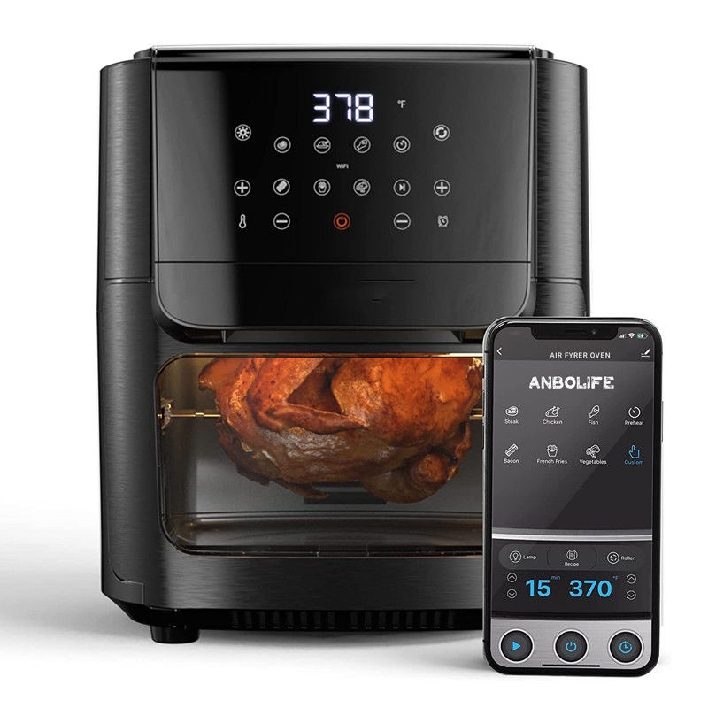Hornos de freidora de aire blanco de 1800W 12 litros freidora de aire digital sin aceite Wtih Wifi Tuya