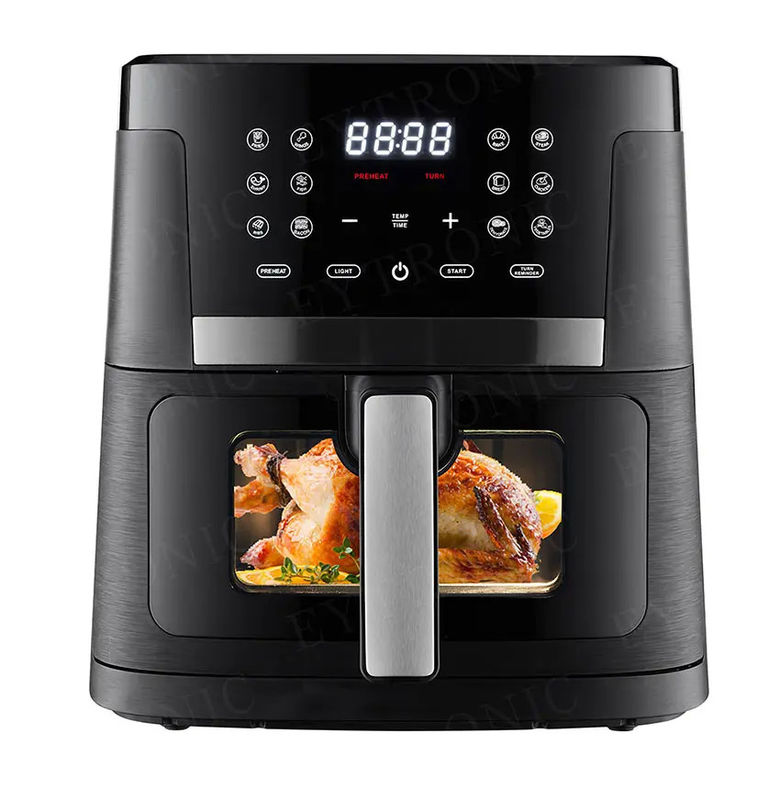 Fritera de aire digital compacta y inteligente 6.5L 7L Ventana visual nueva Freidora De Aire eléctrica con Wifi