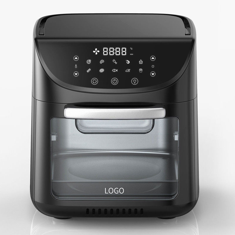 Frigorífico de aire digital de 1800W Frigorífico de aire caliente Smart Touch Screen 12L Frigorífico de aire sin aceite Horno