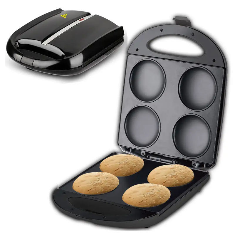 4 panqueques huevo núcleo personalizado Waffle Maker redondo para el hogar individual niños pastel horneado