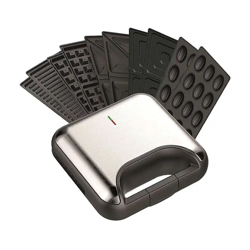Multifunción 9 7 8 6 5 4 3 en 1 Mini Waffle Maker eléctrico desmontable Pan de desayuno