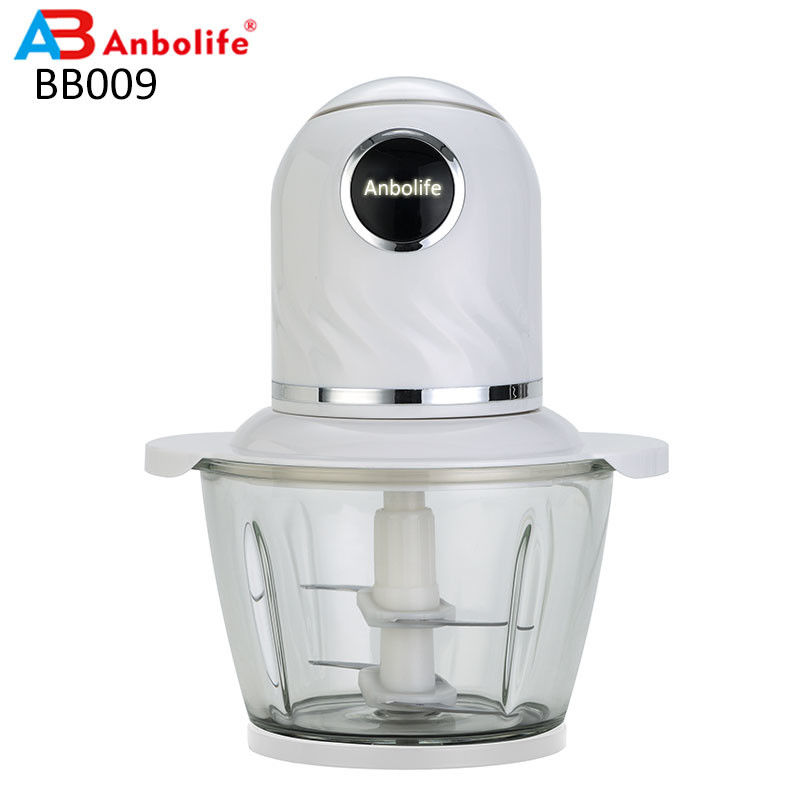 Mezcladora de alimentos portátil de acero inoxidable de 0,8L para carne, verduras, frutas y nueces
