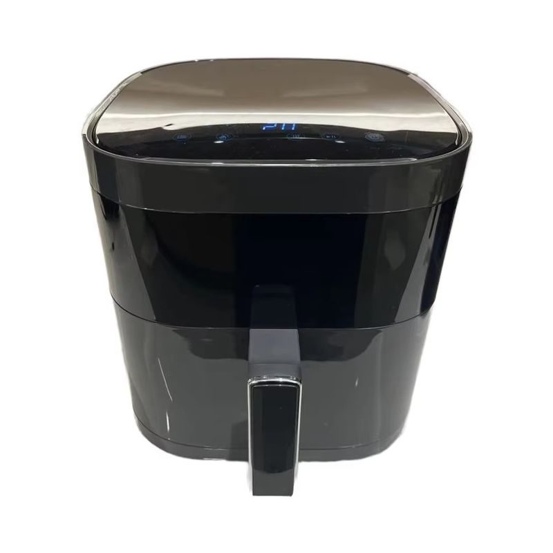Toque digital 6l Fritadora eléctrica de aire horno de acero inoxidable multifuncional pequeño cuadrado inteligente saludable para uso doméstico