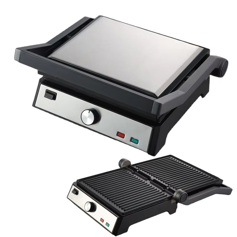 Contacto eléctrico BBQ Parrilla sin humo Aparato de cocina para el hogar Desmontable 4/6 Parrilla Panini