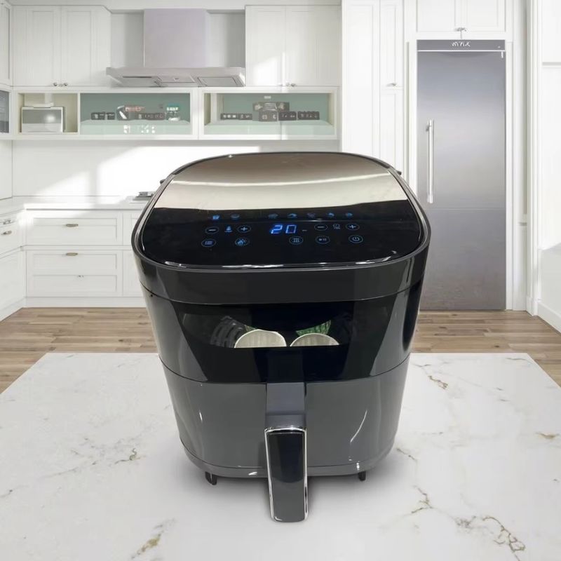 6l Frigorífico inteligente de aire horno de acero inoxidable multifuncional pequeño cuadrado saludable eléctrico para el hogar